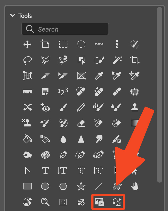 Added 'Add from device' and 'Add free Adobe Stock images' to Tools